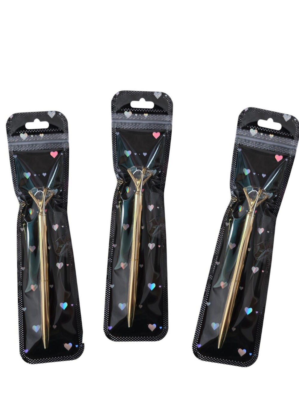 Bling Metal Pens 💎Set Of 3💎 Gold With Refills - Picture 7 of 7